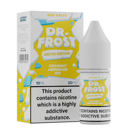 COCONUT LEMONADE ICE 10ML NIC SALT BY DR FROST - ARCTIC EDITION - Vapeslough