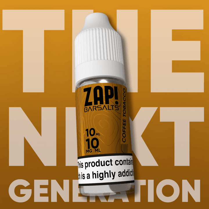 COFFEE TOBACCO ZAP! 10ML BAR NIC SALT E-LIQUID BY ZAP! - 10MG | 20MG - Vapeslough