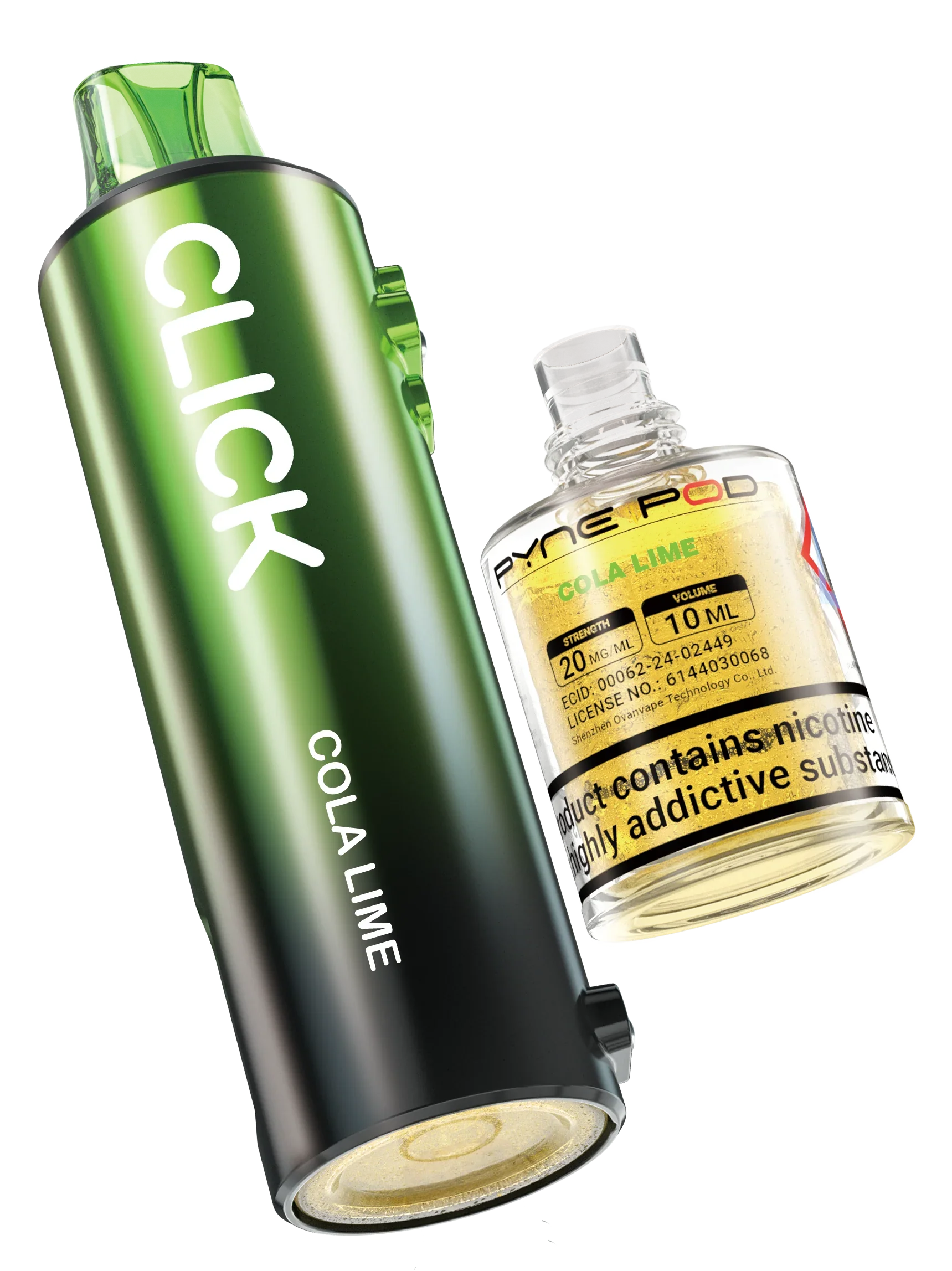 Cola Lime - Pyne Pod Click Prefilled Pod + Refill Container - Vapeslough