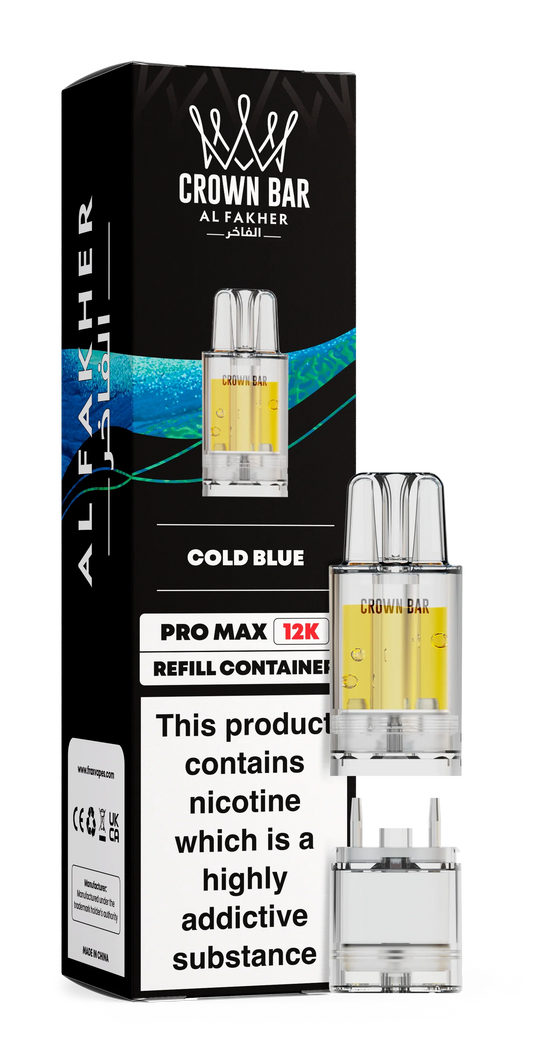 Cold Blue Al Fakher Crown Bar Pro Max 12K Refill Pod - Vapeslough