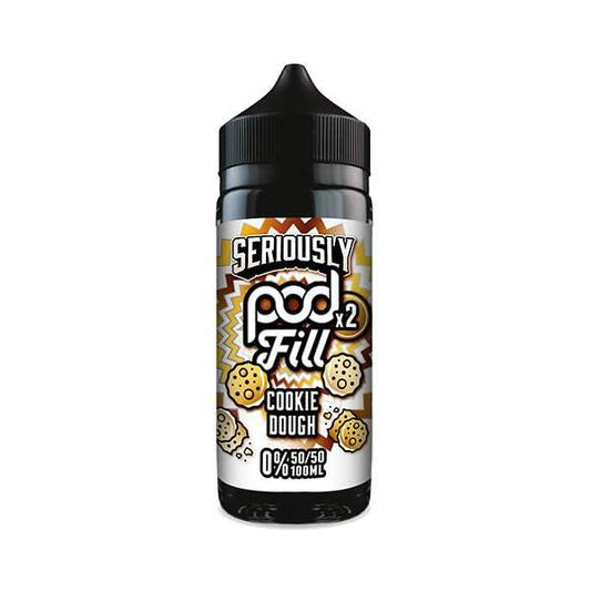 COOKIE DOUGH - SERIOUSLY POD FILL X2 - 100ML SHORT FILL - 50/50PG/VG E-LIQUID BY DOOZY - Vapeslough