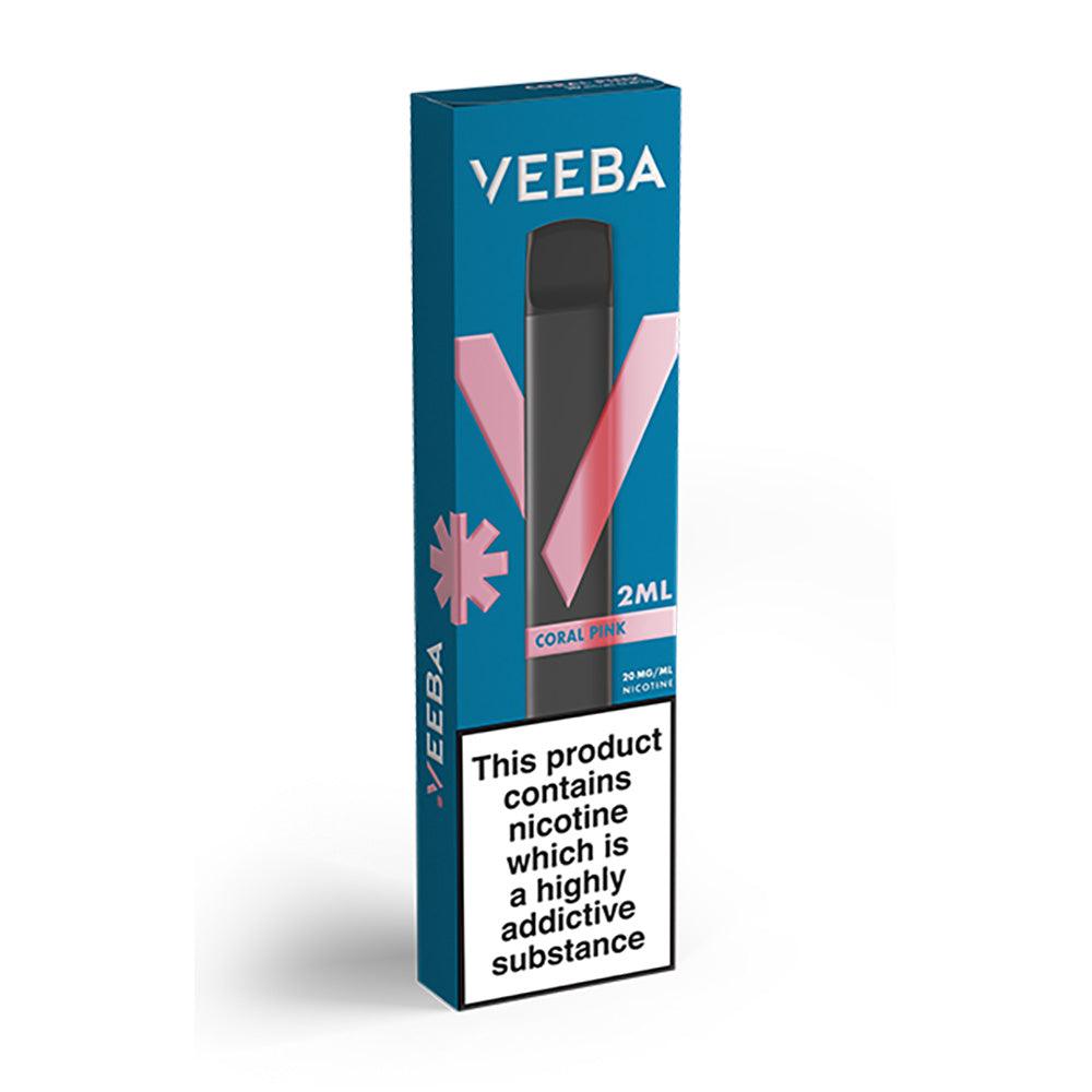 CORAL PINK - DISPOSABLE VAPE 600 PUFFS BY VEEBA - Vapeslough