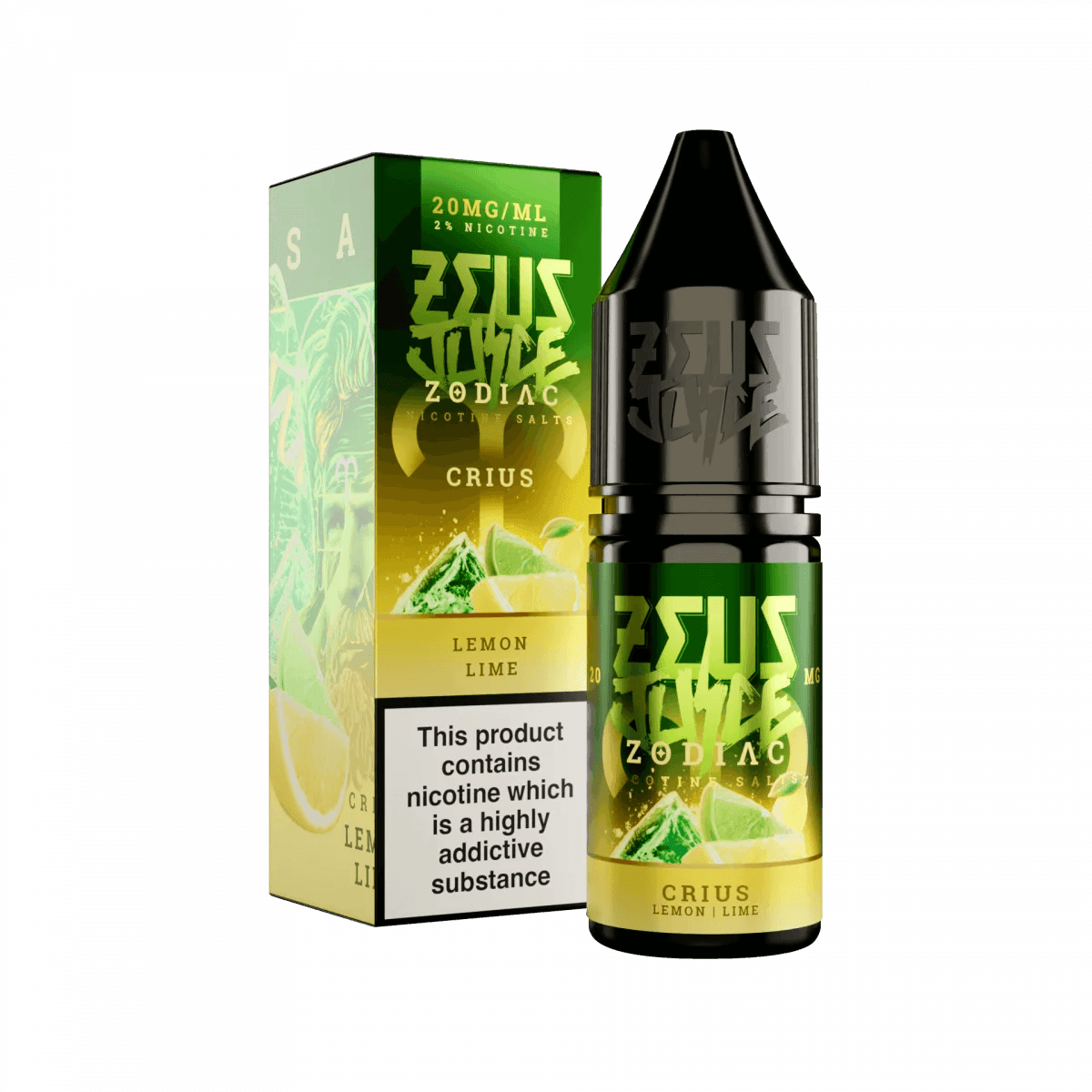 CRIUS 10ML E LIQUID NICOTINE SALT BY ZEUS JUICE - Vapeslough