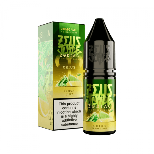 CRIUS 10ML E LIQUID NICOTINE SALT BY ZEUS JUICE - Vapeslough