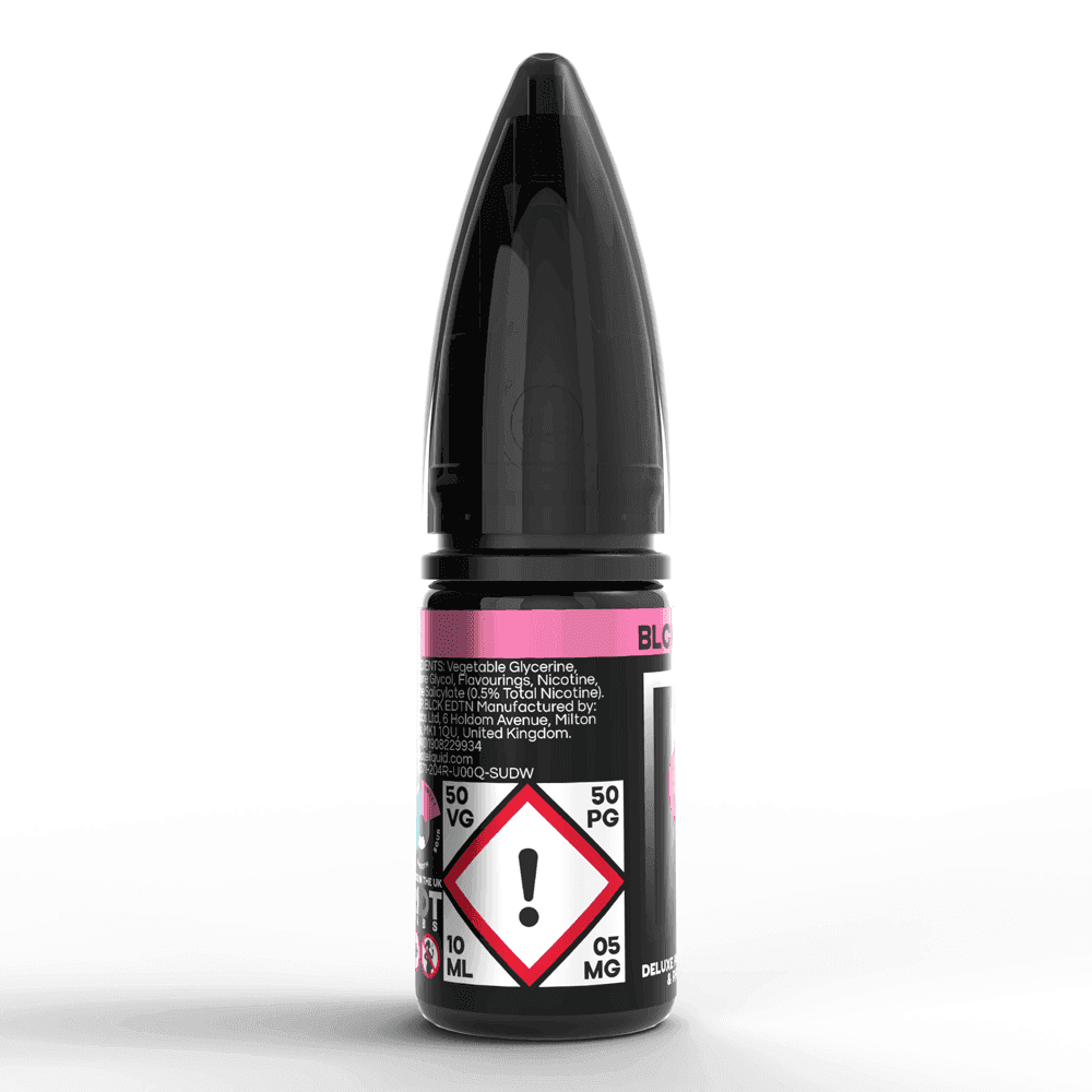 DELUXE PASSIONFRUIT & RHUBARB 10ML NIC SALT E-LIQUID - BLCK EDTN - 5MG | 10MG | 20MG BY RIOT SQUAD - Vapeslough