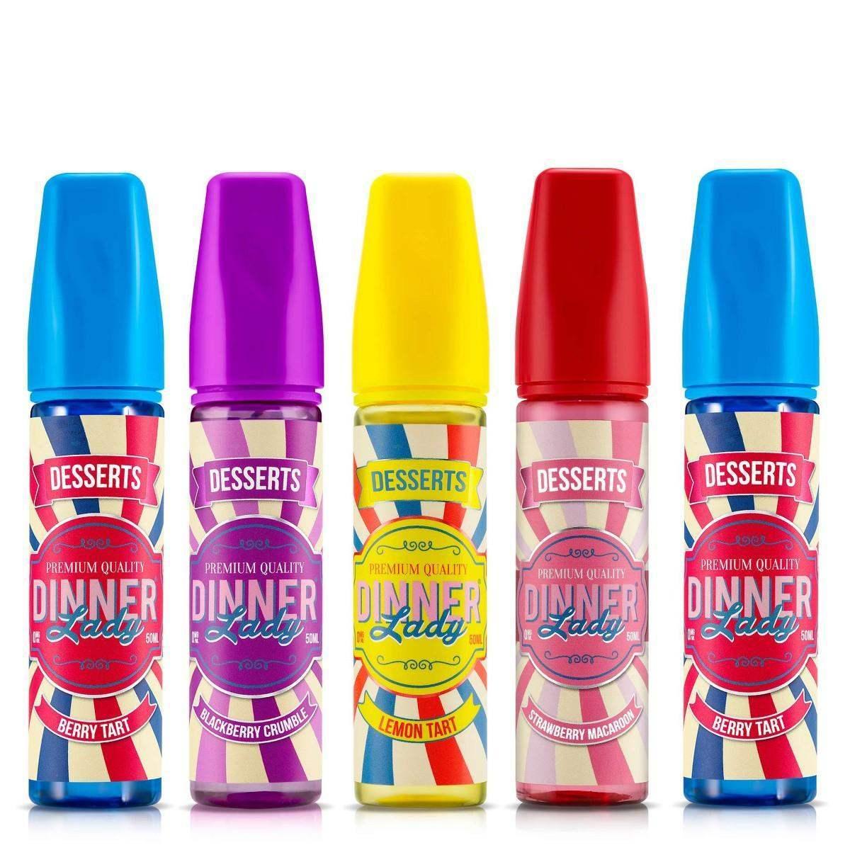 DESSERTS 50ML SHORT FILLS BY DINNER LADY - Vapeslough