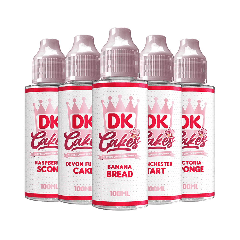 DK CAKES 100ML SHORTFILLS BY DONUT KING - Vapeslough