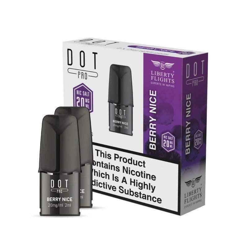 DOT PRO REFILL PODS - BERRY NICE - 10MG|20MG - LIBERTY FLIGHTS - Vapeslough