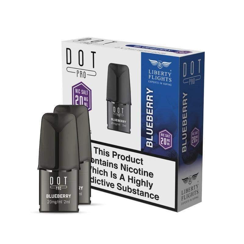 DOT PRO REFILL PODS - BLUEBERRY - 20MG - LIBERTY FLIGHTS - Vapeslough
