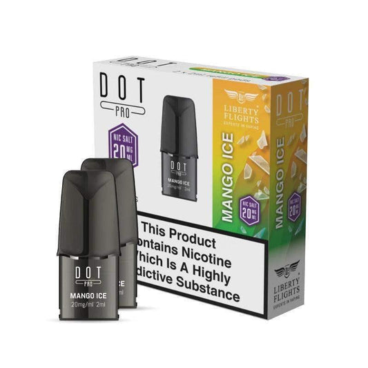 DOT PRO REFILL PODS - MANGO ICE - 20MG - LIBERTY FLIGHTS - Vapeslough