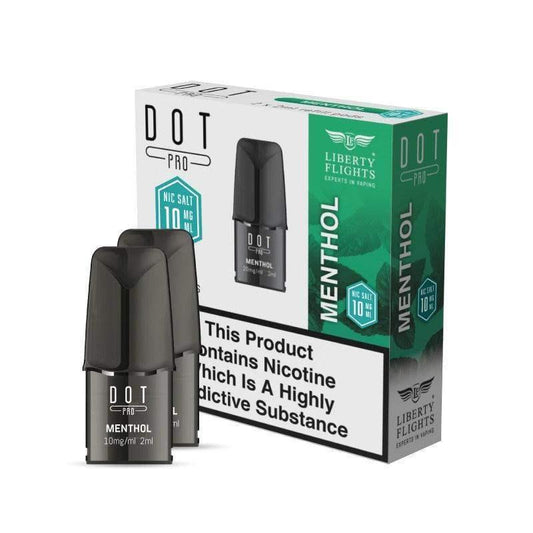 DOT PRO REFILL PODS - MENTHOL - 10MG|20MG - LIBERTY FLIGHTS - Vapeslough
