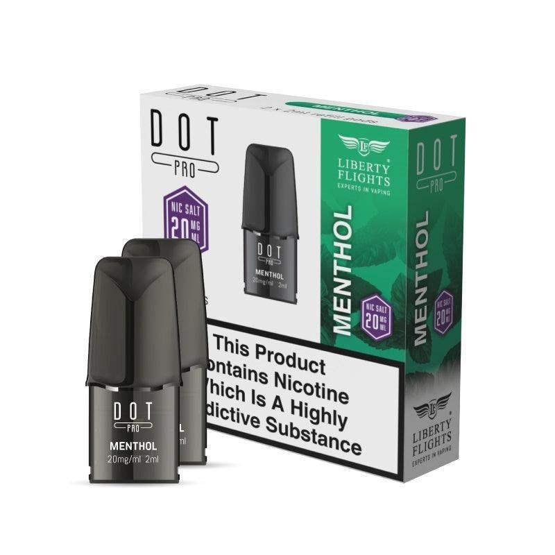 DOT PRO REFILL PODS - MENTHOL - 10MG|20MG - LIBERTY FLIGHTS - Vapeslough