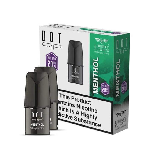 DOT PRO REFILL PODS - MENTHOL - 10MG|20MG - LIBERTY FLIGHTS - Vapeslough