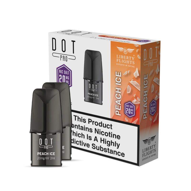 DOT PRO REFILL PODS - PEACH ICE - 20MG - LIBERTY FLIGHTS - Vapeslough