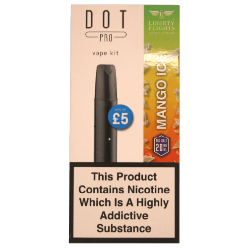 DOT PRO VAPE KIT MANGO ICE - 20MG - LIBERTY FLIGHTS - Vapeslough