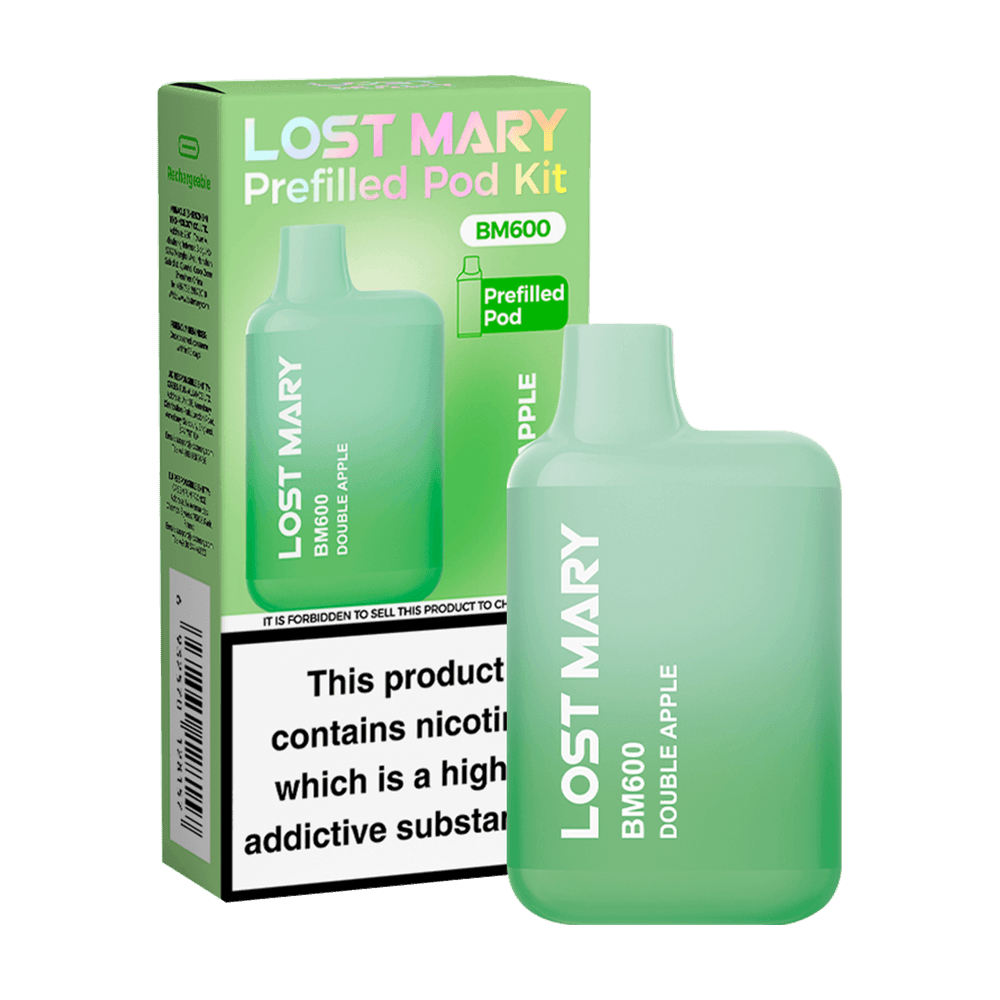 DOUBLE APPLE - LOST MARY BM600 PREFILLED POD KIT - Vapeslough