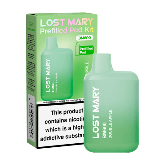 DOUBLE APPLE - LOST MARY BM600 PREFILLED POD KIT - Vapeslough