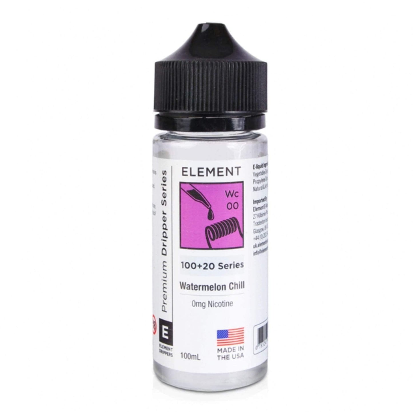 ELEMENT E-LIQUID 100ML SHORT FILL - Vapeslough