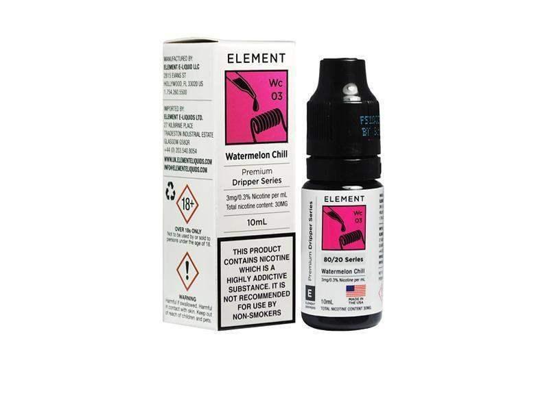 ELEMENT E-LIQUID 10ML - 3MG - Vapeslough
