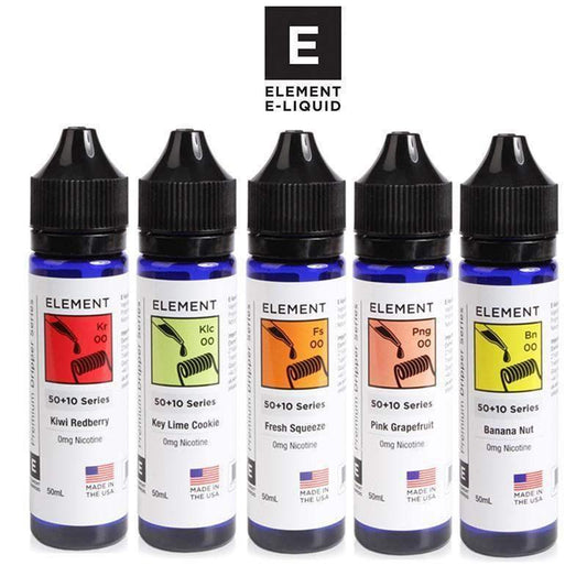 ELEMENT E-LIQUID 50ML SHORT FILL - Vapeslough