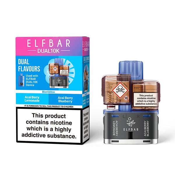 Elf Bar Dual 10k Blue Edition Refill Pack - Vapeslough