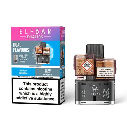 Elf Bar Dual 10k Tobacco Edition Refill Pack - Vapeslough