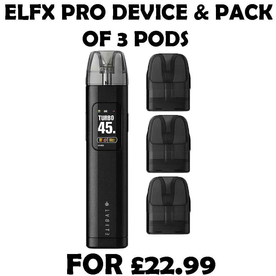 ELF BAR ELFX PRO CLASSIC POD SYSTEM KIT BUNDLE – Vapeslough