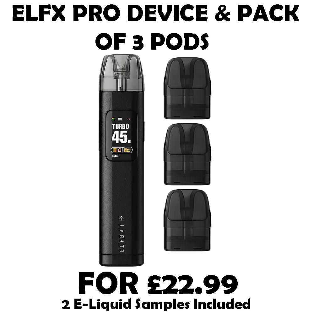 ELF BAR ELFX PRO CLASSIC POD SYSTEM KIT BUNDLE - Vapeslough