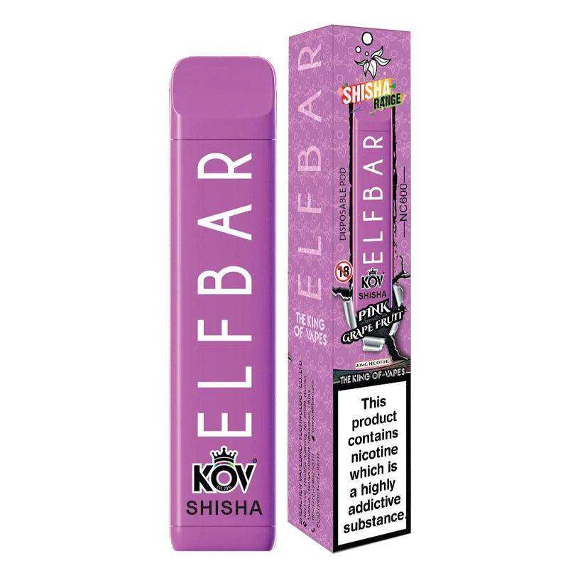 ELF BAR NC600 SHISHA RANGE DISPOSABLE POD DEVICE - 20MG - 600 PUFFS - Vapeslough