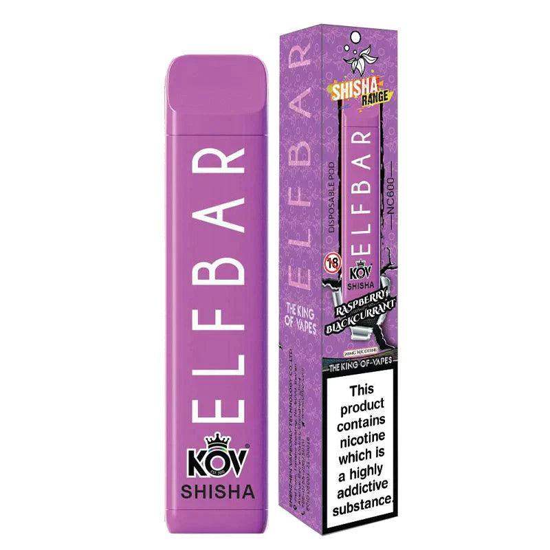 ELF BAR NC600 SHISHA RANGE DISPOSABLE POD DEVICE - 20MG - 600 PUFFS - Vapeslough