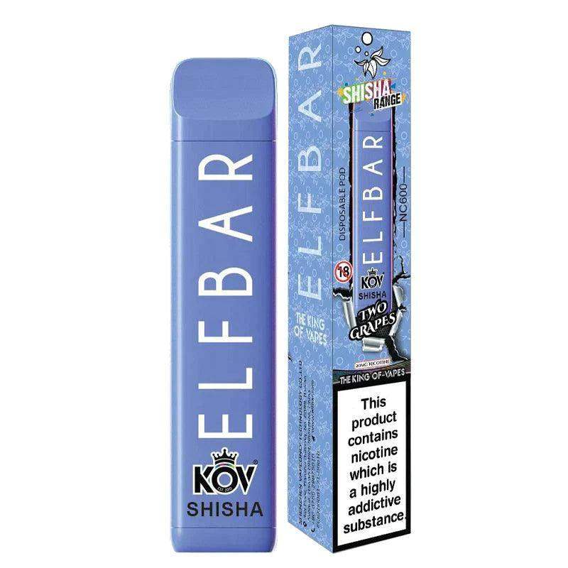 ELF BAR NC600 SHISHA RANGE DISPOSABLE POD DEVICE - 20MG - 600 PUFFS - Vapeslough