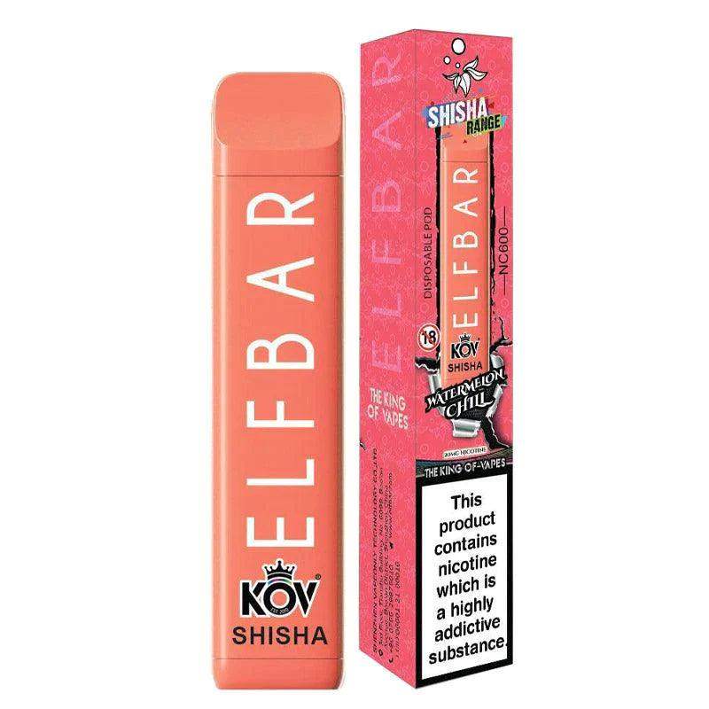 ELF BAR NC600 SHISHA RANGE DISPOSABLE POD DEVICE - 20MG - 600 PUFFS - Vapeslough