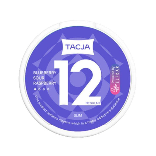 ELF BAR TACJA NICOTINE POUCHES MELLOW BLUEBERRY SOUR RASPBERRY - Vapeslough