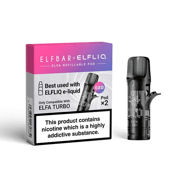 ELFA TURBO REFILLABLE POD (PACK OF 2) - Vapeslough