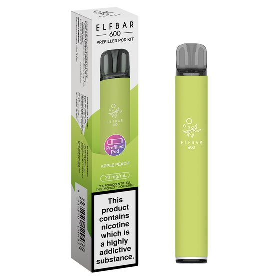 APPLE PEACH - ELFBAR 600 PREFILLED POD KIT