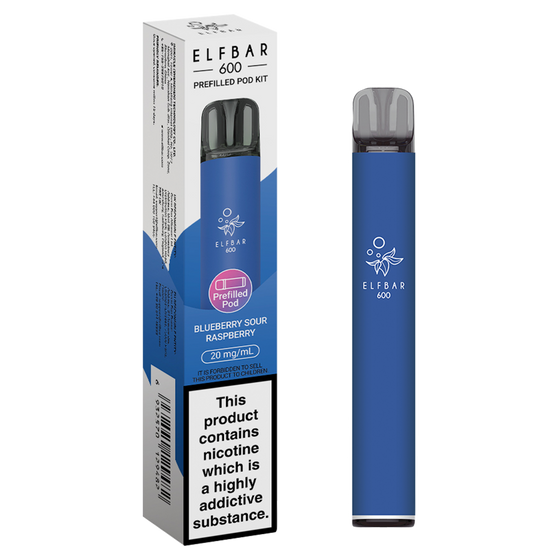 BLUEBERRY SOUR RASPBERRY - ELFBAR 600 PREFILLED POD KIT