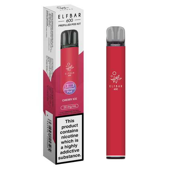 CHERRY ICE - ELFBAR 600 PREFILLED POD KIT