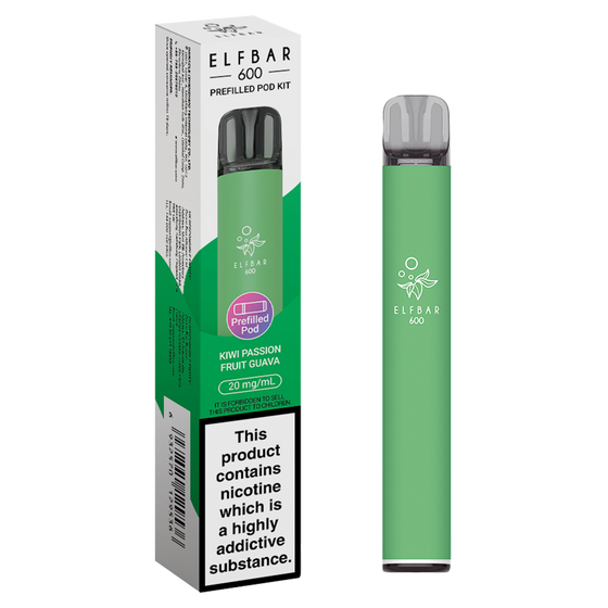 KIWI PASSION FRUIT GUAVA - ELFBAR 600 PREFILLED POD KIT