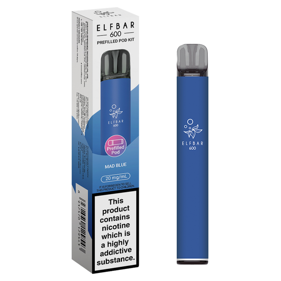 MAD BLUE - ELFBAR 600 PREFILLED POD KIT