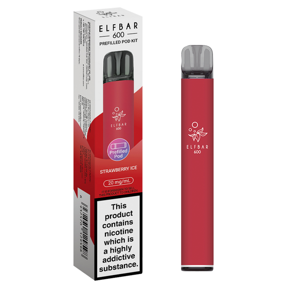 STRAWBERRY ICE - ELFBAR 600 PREFILLED POD KIT