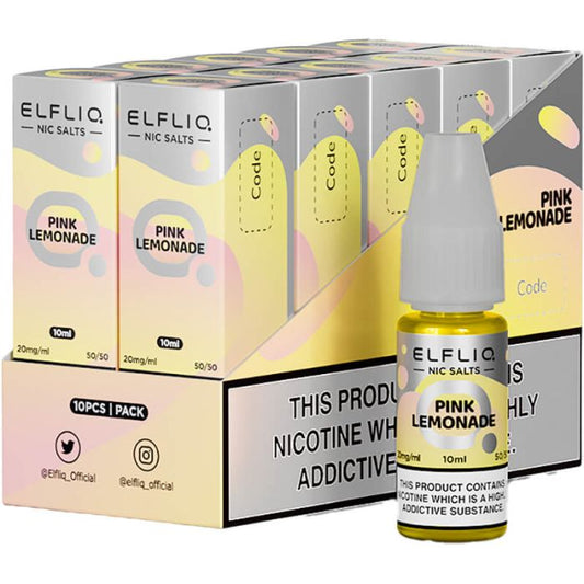 ELFLIQ BOX OF 10 10ML E LIQUID NICOTINE SALT BY ELFLIQ - ELFBAR