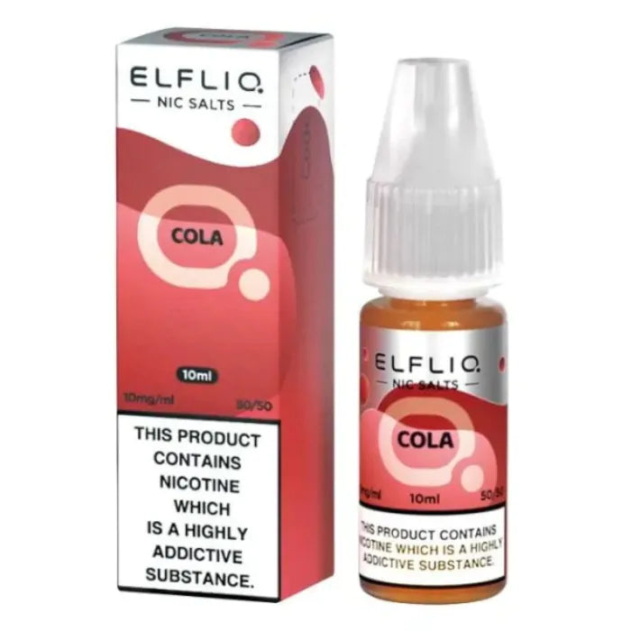 COLA 10ML E LIQUID NICOTINE SALT BY ELFLIQ - ELFBAR