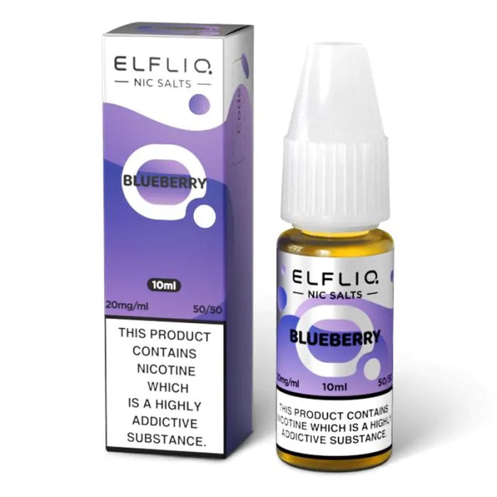 BLUEBERRY 10ML E LIQUID NICOTINE SALT BY ELFLIQ - ELFBAR