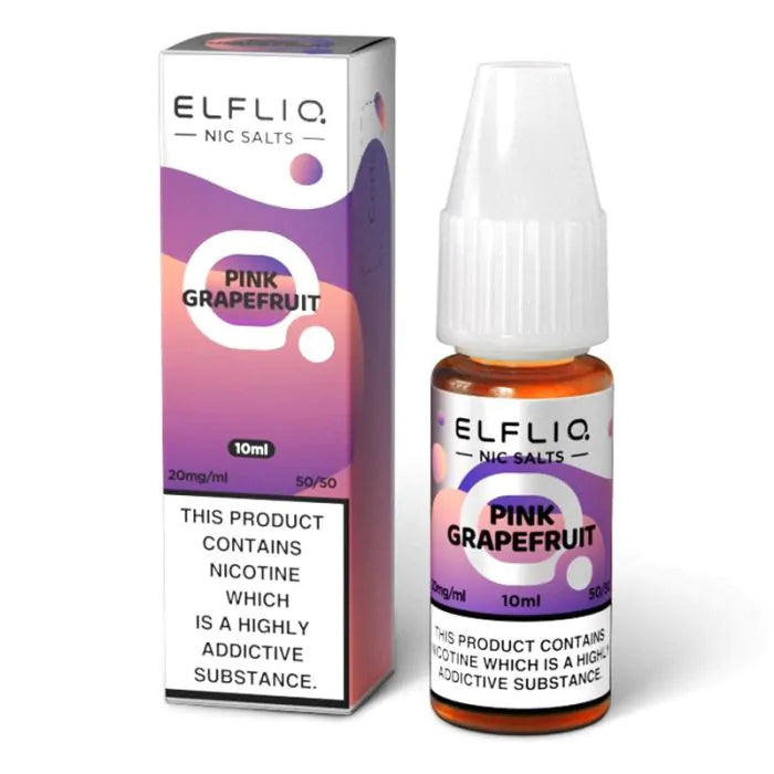 PINK GRAPEFRUIT 10ML E LIQUID NICOTINE SALT BY ELFLIQ - ELFBAR