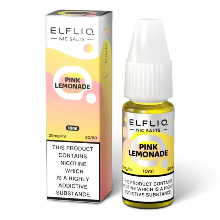 PINK LEMONADE 10ML E LIQUID NICOTINE SALT BY ELFLIQ - ELFBAR