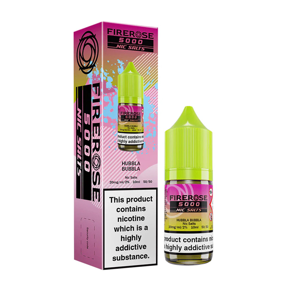 HUBBLA BUBBLA - FIREROSE 5000 - 10ML NIC SALT BY ELUX LEGEND 10MG(1%) | 20MG(2%)