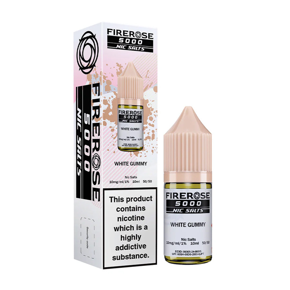 WHITE GUMMY - FIREROSE 5000 - 10ML NIC SALT BY ELUX LEGEND 10MG(1%) | 20MG(2%)