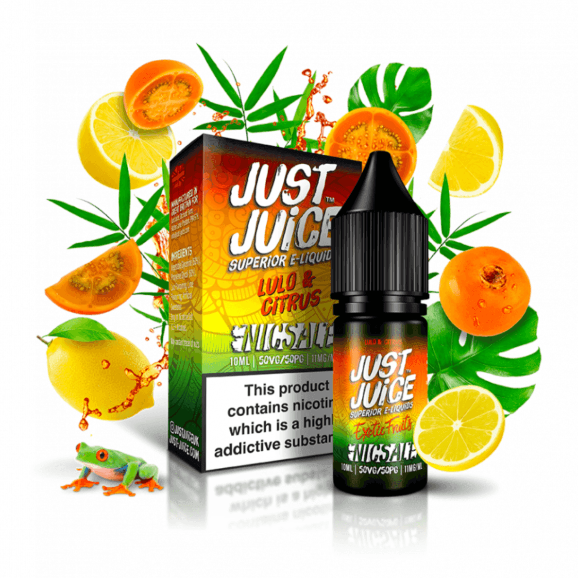 EXOTIC FRUITS 10ML NIC SALT - 10MG|20MG BY JUST JUICE - 4 X FULL RANGE FOR £11.99 - Vapeslough