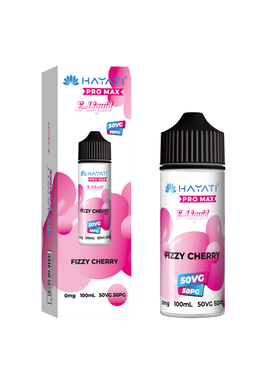 FIZZY CHERRY - HAYATI PRO MAX 100ML SHORT FILL - 50/50PG/VG E-LIQUID - Vapeslough