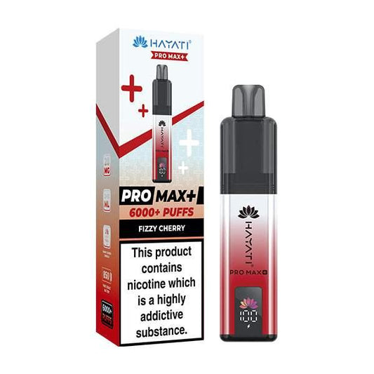 FIZZY CHERRY - HAYATI PRO MAX+ DISPOSABLE VAPE - 20MG(2%) - Vapeslough